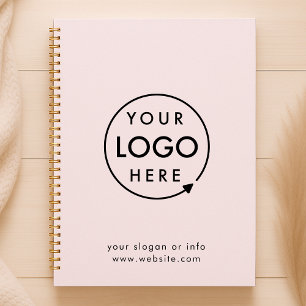 Your Logo Pink Business Modern Minimalist Planner