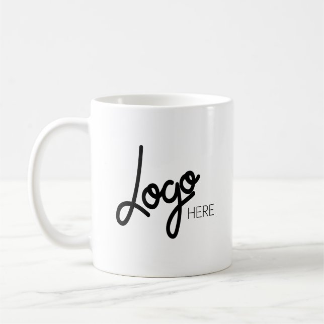 Your Logo Professional Brand White  Coffee Mug (Left)
