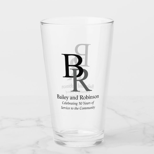 Your Logo Professional Business Promotional Beer Glass (Front)