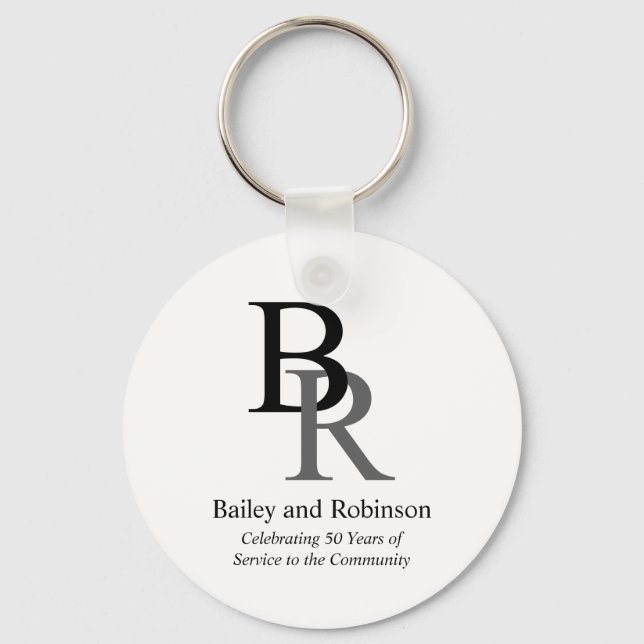 Your Logo Professional Business Promotional Gift Key Ring (Front)
