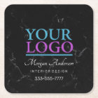 Your Logo, Promote Your Business DIY, Black Marble