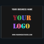 Your Logo Promotional Business Flyer Choose Colour<br><div class="desc">Your Colours and Font - Custom Logo and Text Promotional Business Personalised - Add Your Logo / Image and Text / Information - Resize and move elements with customisation tool. Choose / add your favourite background and text colours / font / size ! Please use your logo - image that...</div>