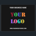 Your Logo Promotional Business Flyer Choose Colour<br><div class="desc">Your Colours and Font - Custom Logo and Text Promotional Business Personalised - Add Your Logo / Image and Text / Information - Resize and move elements with customisation tool. Choose / add your favourite background and text colours / font / size ! Please use your logo - image that...</div>