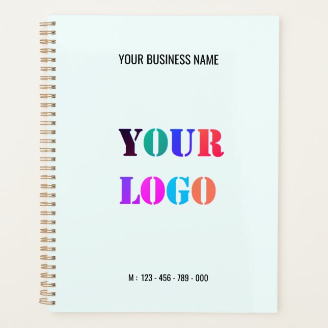 Your Logo Promotional Business Simple Personalised Planner (Front)