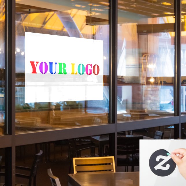 Your Logo Promotional Business Window Cling (Restaurant Window)