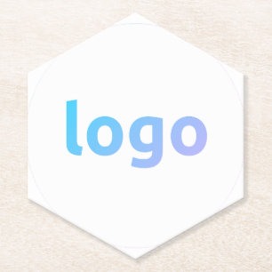 Your Logo Promotional Paper Hexagon Coasters