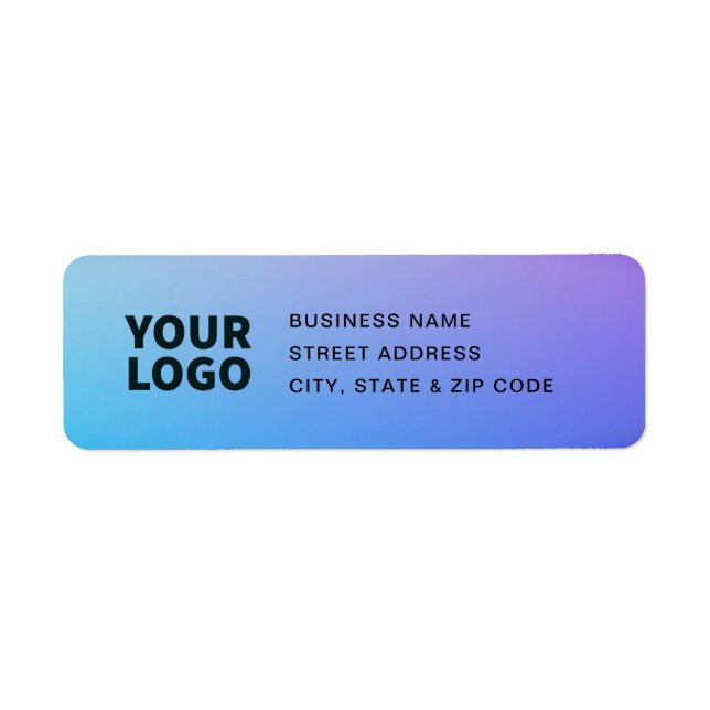 Your Logo | Purple Blue Green Ombre (Front)