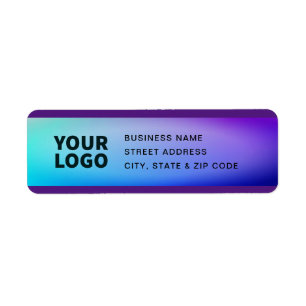 Your Logo   Purple Turquoise Green Ombre
