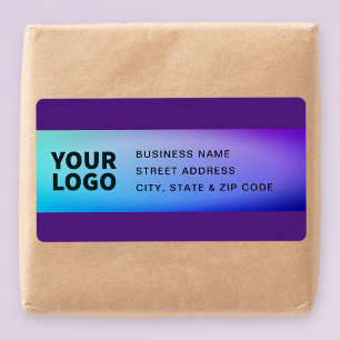 Your Logo Purple Turquoise Green Ombre