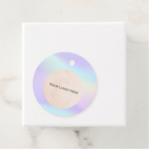 Your Logo Rainbow Holographic Price Tags