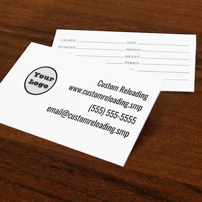 Your Logo Reloading Contact and Load Data Template Business Card (Creator Uploaded)