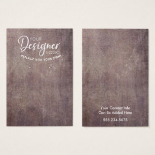 Your Logo Rustic Grunge Earring Holder Card