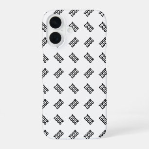 Your Logo Simple Alternating Repeating Pattern iPhone 16 Case