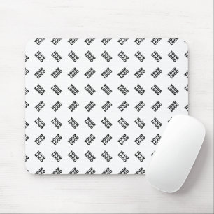 Your Logo   Simple Alternating Repeating Pattern Mouse Mat