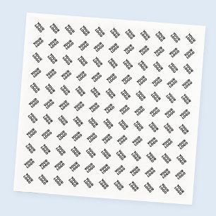 Your Logo Simple Alternating Repeating Pattern Napkin