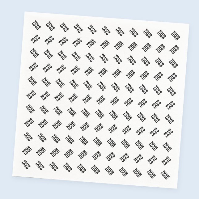 Your Logo | Simple Alternating Repeating Pattern Napkin (Creator Uploaded)