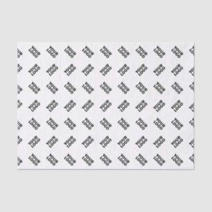 Your Logo   Simple Alternating Repeating Pattern Tissue Paper