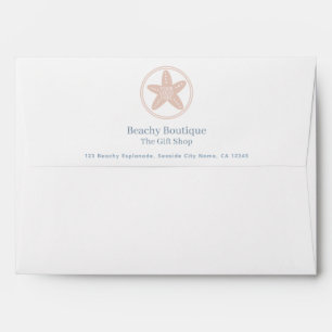 Your Logo Simple Elegant Boutique Business Address Envelope