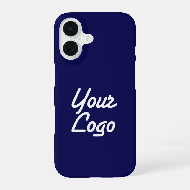 Your Logo | Simple Logo Replacement iPhone 16 Case (Back)