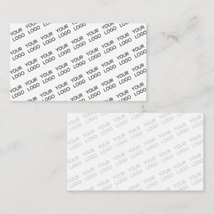 Your Logo Simple Repeating Diagonal Pattern Enclosure Card