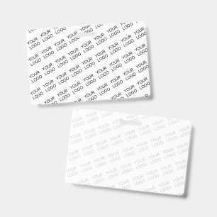 Your Logo Simple Repeating Diagonal Pattern ID Badge