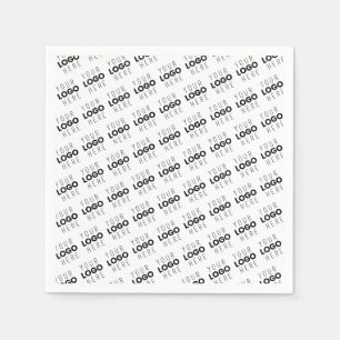 Your Logo Simple Repeating Diagonal Pattern Napkin