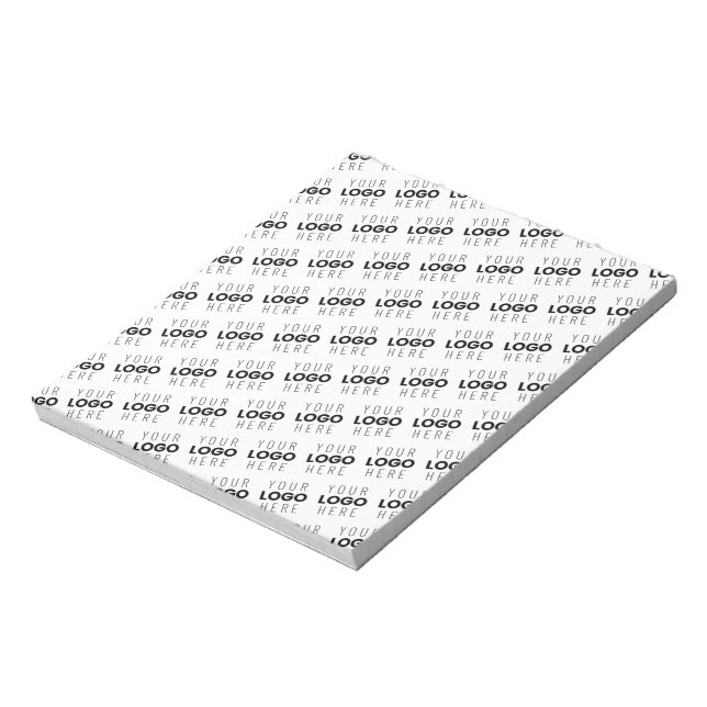 Your Logo Simple Repeating Diagonal Pattern Notepad (Rotated)