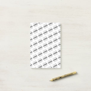 Your Logo Simple Repeating Diagonal Pattern Post-it Notes