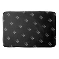 Your Logo Simple Repeating Logo Pattern | Black