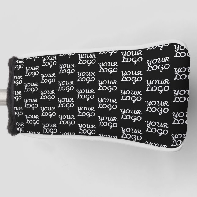 Your Logo | Simple Repeating Logo Pattern  Golf Head Cover (Front)