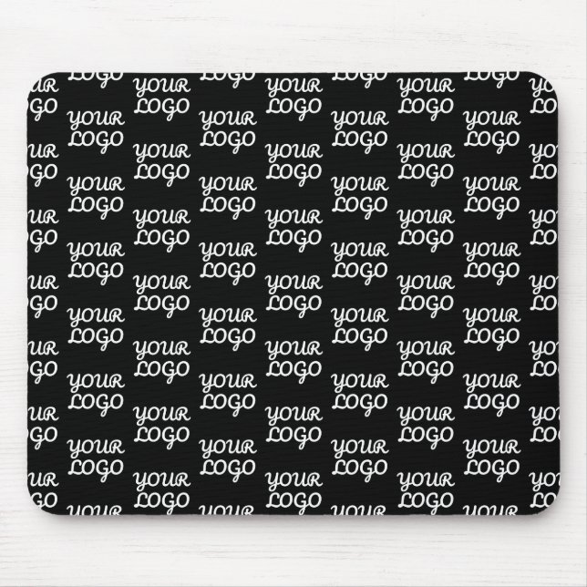 Your Logo | Simple Repeating Logo Pattern  Mouse Mat (Front)
