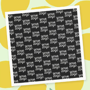 Your Logo   Simple Repeating Logo Pattern  Napkin