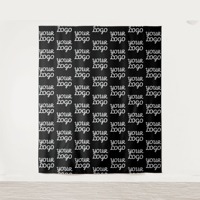Your Logo | Simple Repeating Logo Pattern  Tapestry (Front)