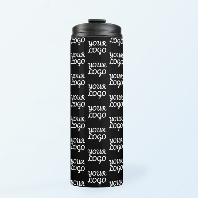 Your Logo | Simple Repeating Logo Pattern  Thermal Tumbler (Creator Uploaded)