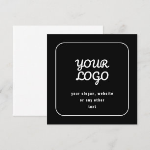 Your Logo & Slogan or other text   Black & White Card