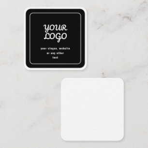 Your Logo & Slogan or other text   Black & White Card
