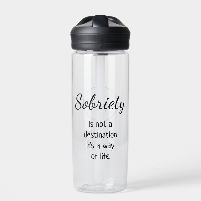 Your Logo Sobriety Addiction Recovery Care Centre Water Bottle (Front)