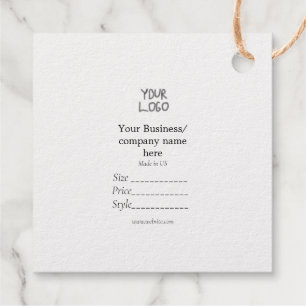 Your logo  social media QR code Price tags