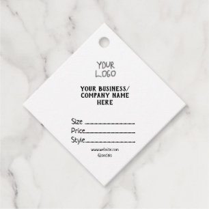 Your logo social media QR code Price tags