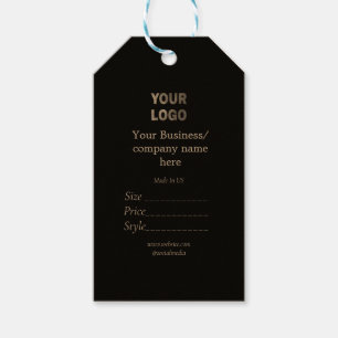 Your logo social media QR code Price tags