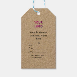 Your logo social media QR code Price tags