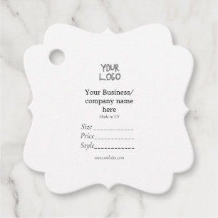 Your logo social media QR code Price tags