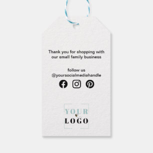 Your Logo Social Media Thank You Tags