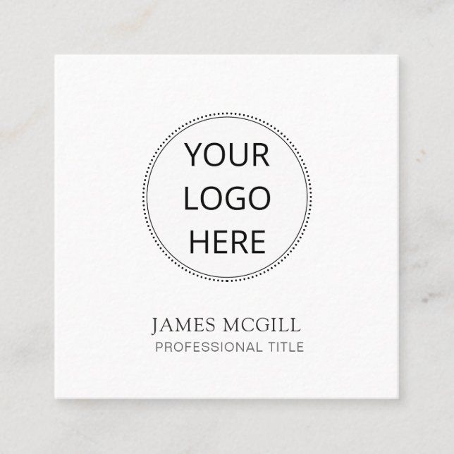 Your Logo  Square Business Card (Front)