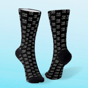 Your Logo Stylish Half Step Pattern Socks