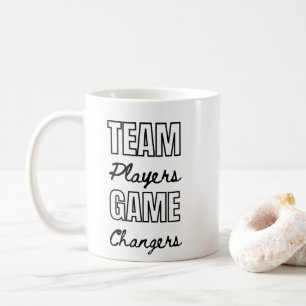 Your Logo Team Player Inspirational Corporate Gift Coffee Mug