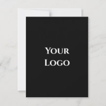 Your logo template black simple design card