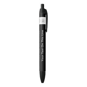 Your Logo Template Bulk Promotional Black Ink Pen