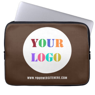 Your Logo Text Business Laptop Sleeve Choose Colou