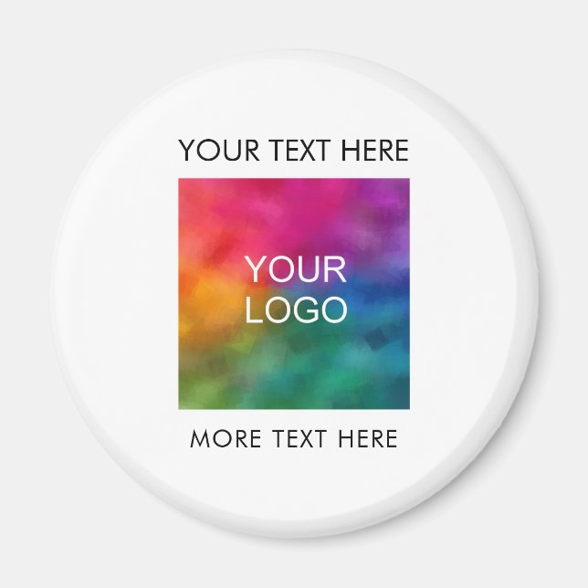 Your Logo Text Employee Staff Crew Member Name Magnet (Front)